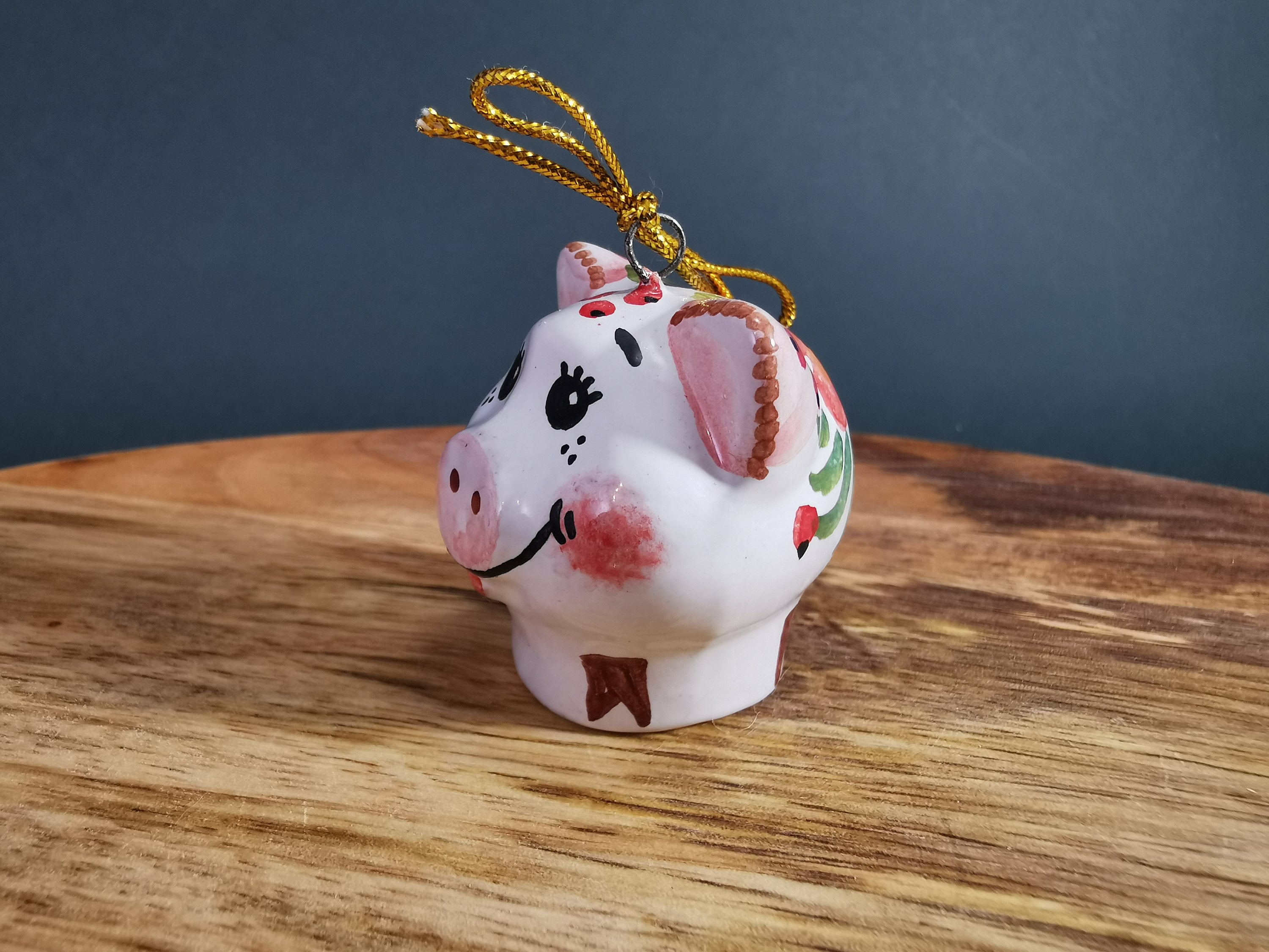 Pig Christmas tree ornaments / Mini pig figurine for pig lover  Etsy