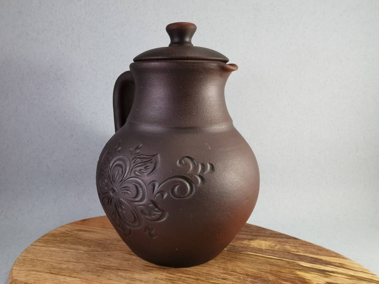 Ceramic pitcher with lid Pottery handmade water pitcher Etsy