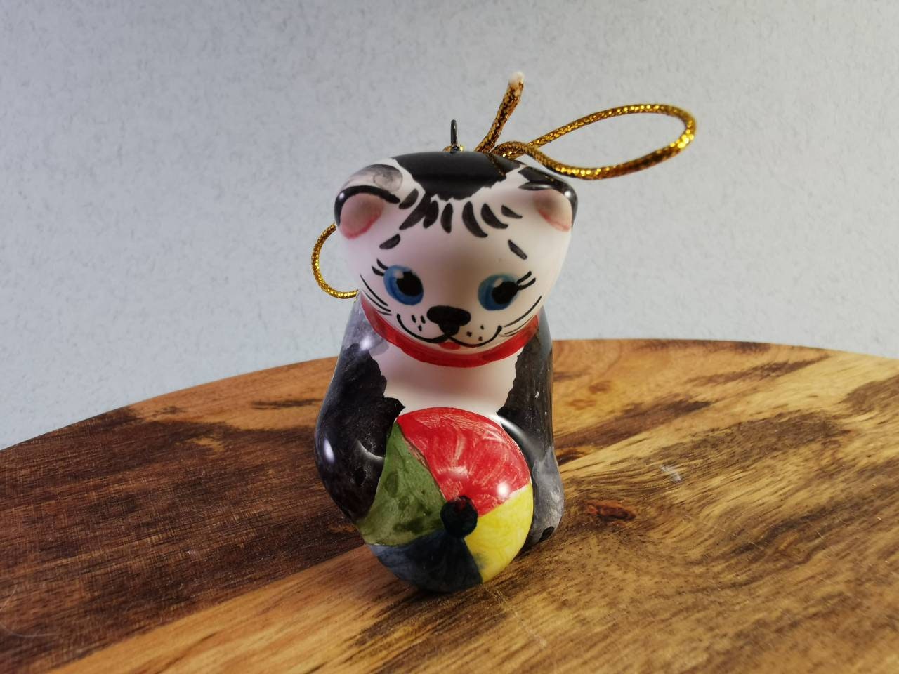 Ceramic Cat kitten figurines Cat ornament Christmas ornaments Etsy