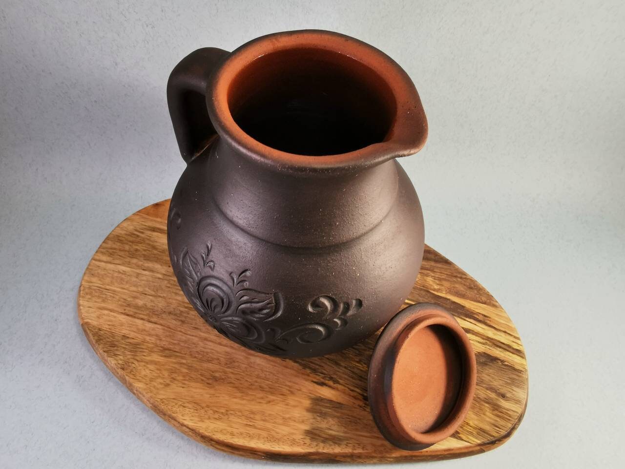 Ceramic pitcher with lid Pottery handmade water pitcher Etsy