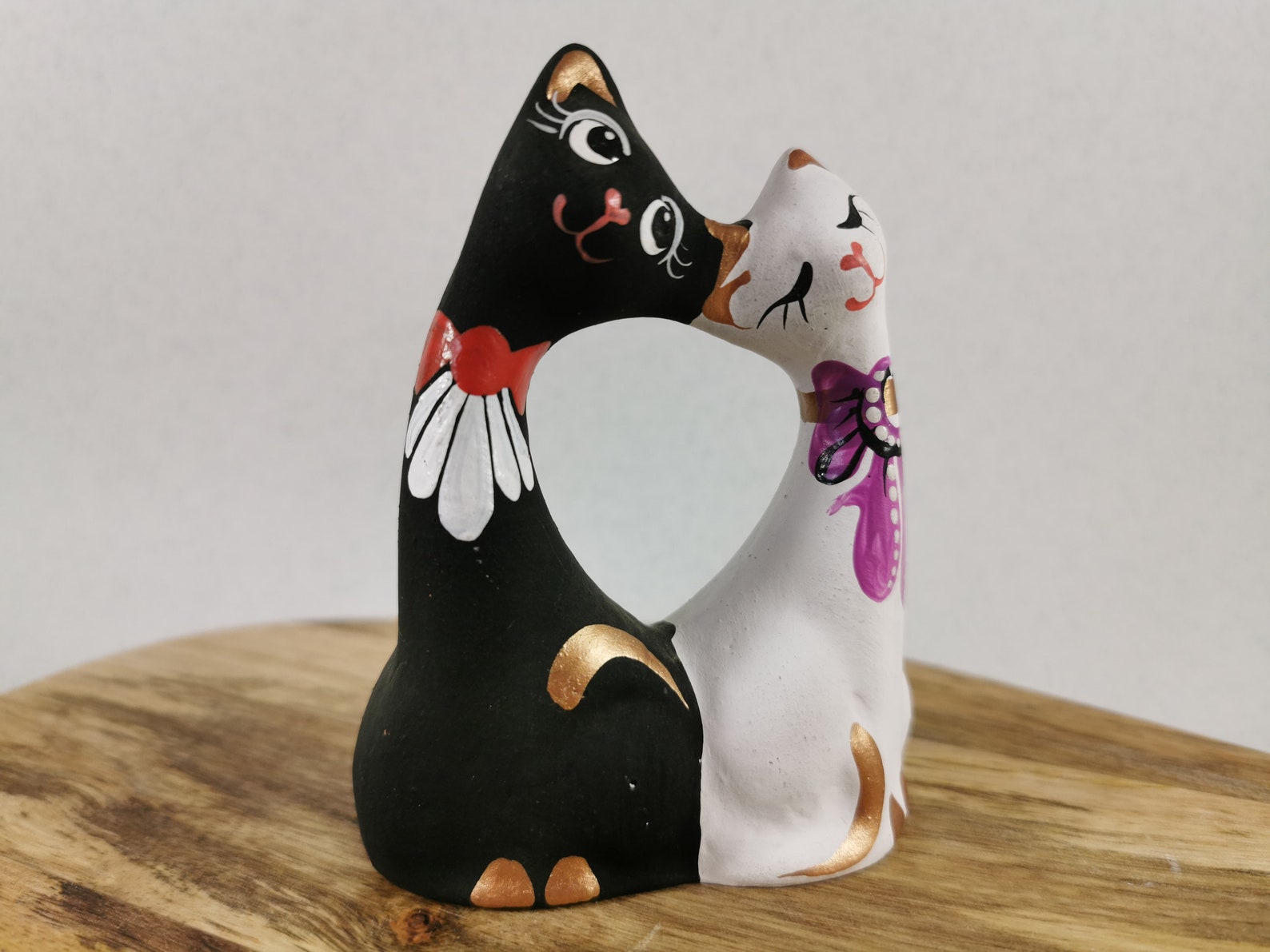 Tuxedo cat statue for gifts for cat lovers Etsy