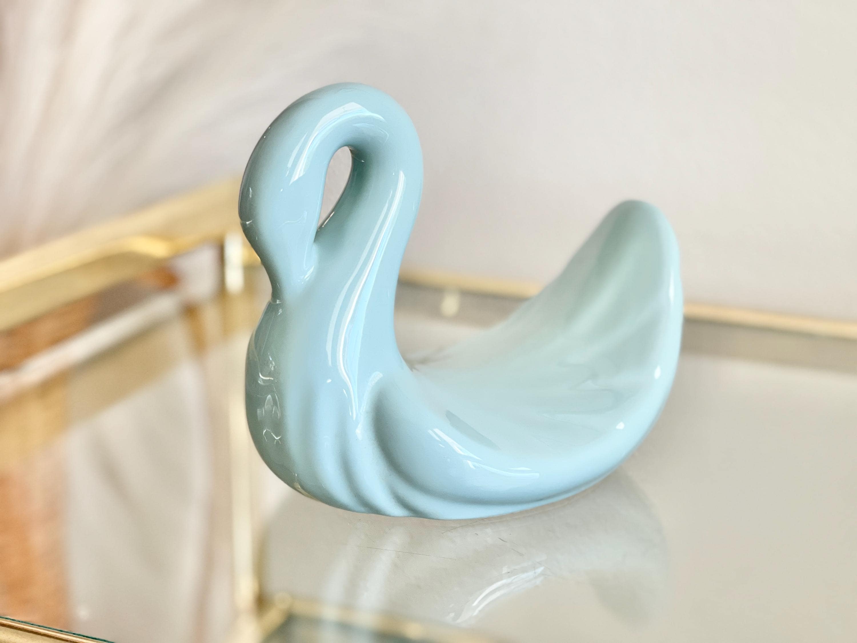Ceramic Vintage Swan - Etsy