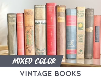 Customizable Vintage Book Bundle: Academia Office Library Decor