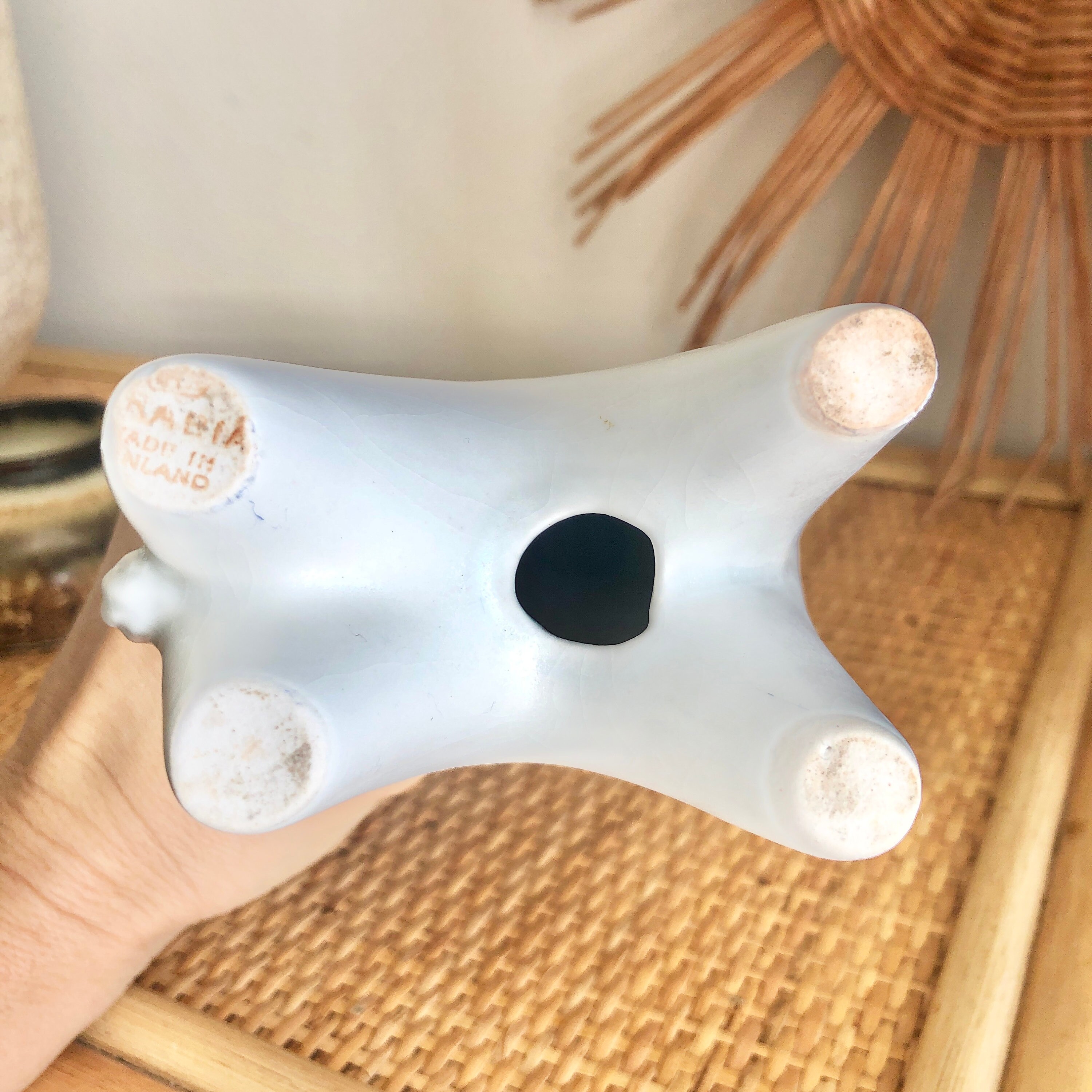 Midcentury Arabia Finland Pottery Giraffe: MCM Vintage Figurine by