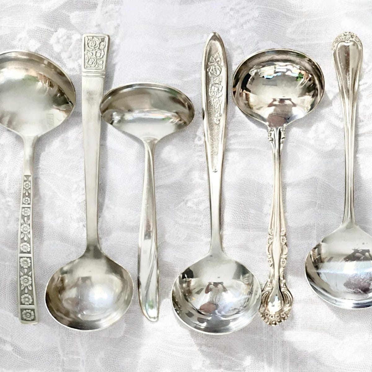Vintage Serving Utensil Sets Mixed Romantic Floral Patterns Thanksgiving Holiday Serving Spoon Pie Cake Server Cottagecore Farmhouse Country - Etsy