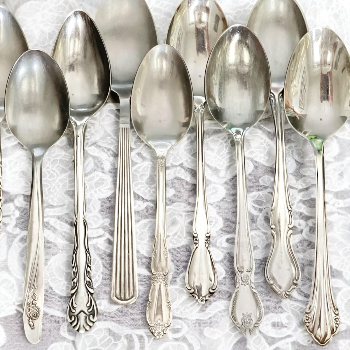 Vintage Serving Utensil Sets Mixed Romantic Floral Patterns Thanksgiving Holiday Serving Spoon Pie Cake Server Cottagecore Farmhouse Country - Etsy