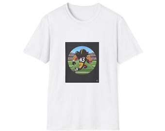 Troy Polamalu Steelers Tee: Animated Football Fan Shirt