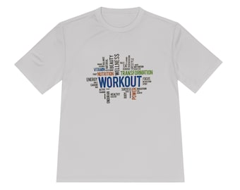 Moisture Wicking Workout Tee: Unisex Fitness Shirt, Gym Activewear