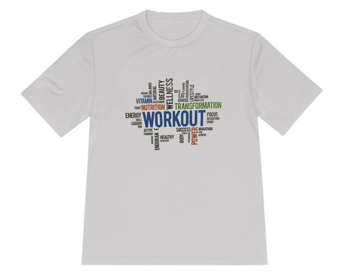 Moisture Wicking Workout Tee: Unisex Fitness Shirt, Gym Activewear