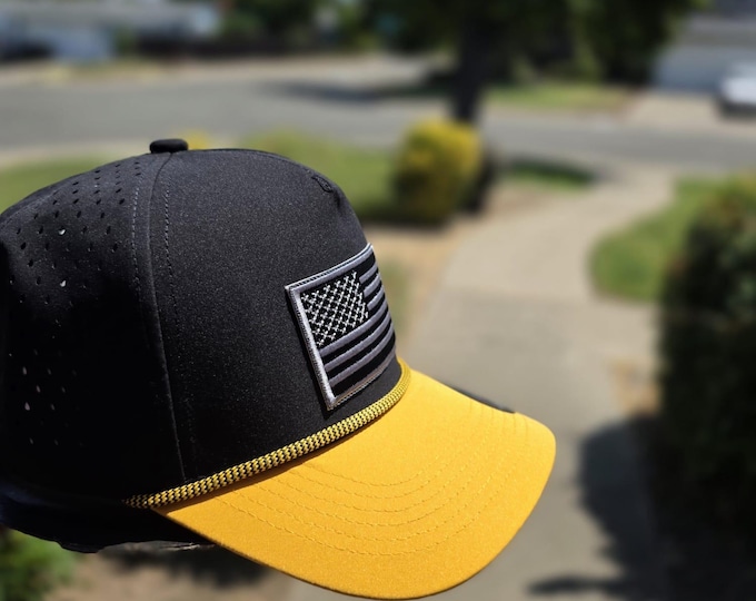 Golfer American Flag SnapBack