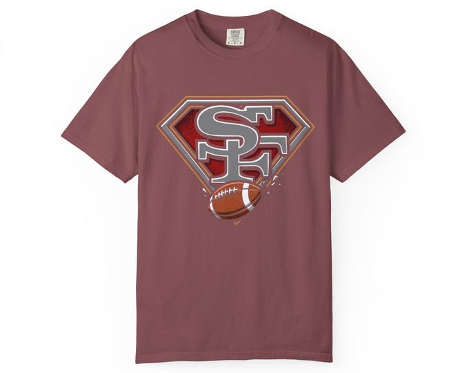 San Francisco 49ers Garment-Dyed T-Shirt: NFL Football Fan Apparel