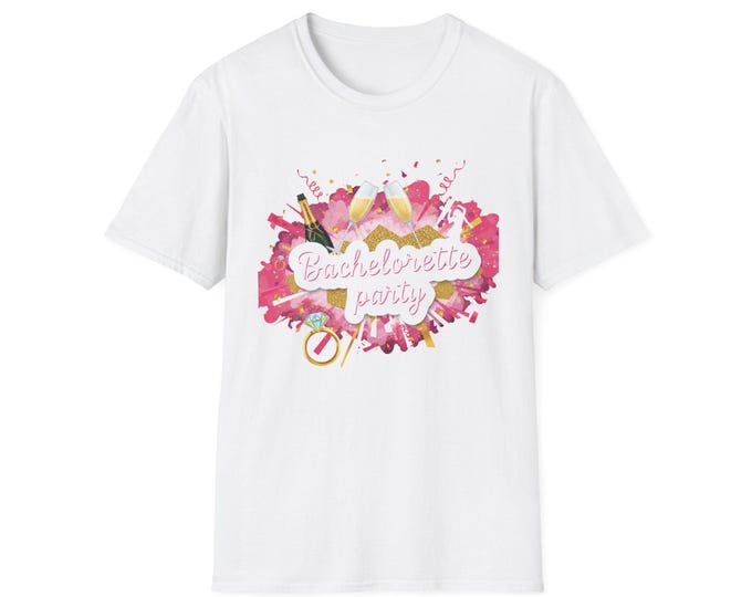 Bachelorette Party T-Shirt: Softstyle Bridal Celebration Tee