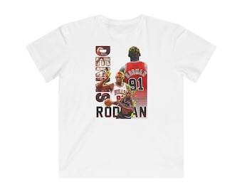 Basketball Legend Dennis Rodman, Youth Sports Shirt, Boys Basketball Tee, Girls Basketball Shirt, Children's Athletic Top