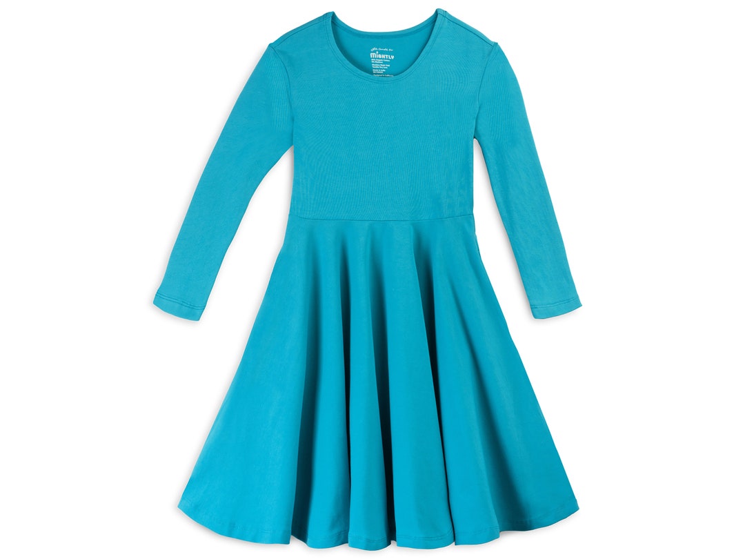 Organic Cotton Golden Patchwork Twirl Dress