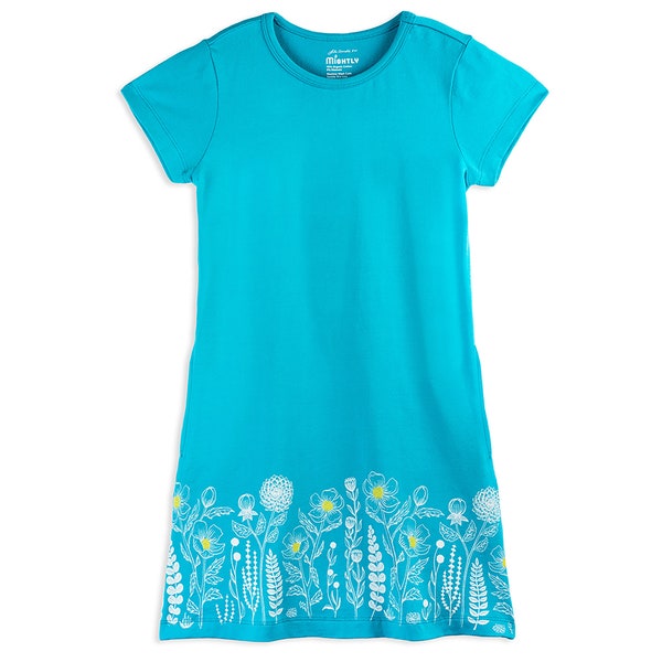 Girls Organic Cotton Summer T-Shirt Dresses