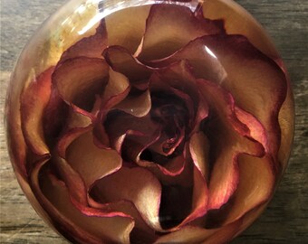 Memorial Preservation Paperweight, Funeral Flower Preservation, Memorial Flowers, Memorial Keepsake, Funeral Keepsake, 3.5 inches