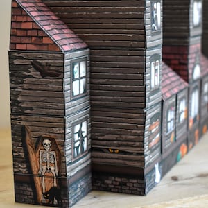 Printable Halloween Haunted House Countdown Advent Calendar - Etsy