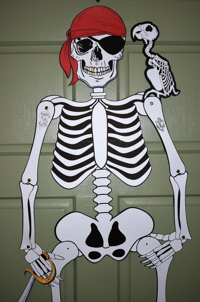Printable Skeleton Decoration &amp; Pirate Skeleton Decoration - Etsy