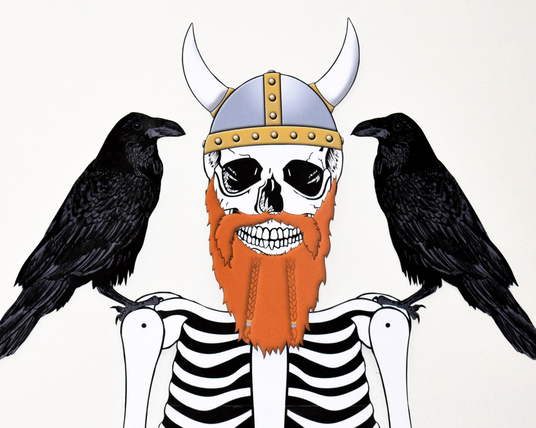 Printable Skeleton & Viking Skeleton Decoration - Etsy