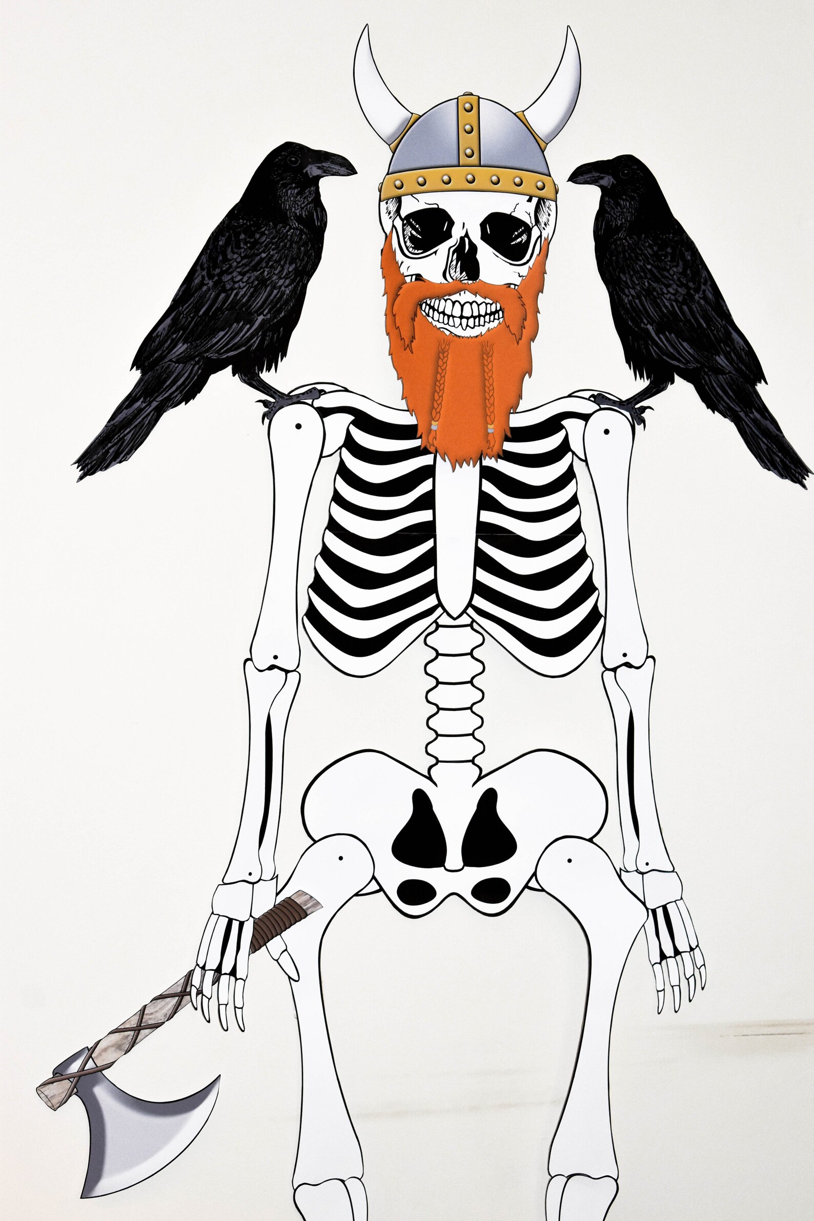 Printable Skeleton & Viking Skeleton Decoration - Etsy