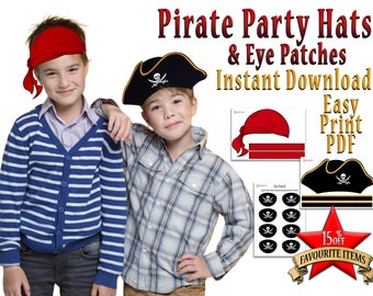 Balinco set pirate pour enfants composé d'un chapeau de pirate un