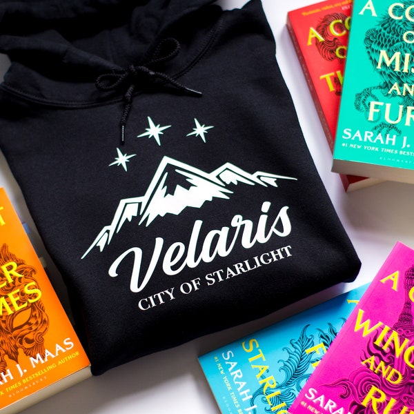 ACOTAR Velaris Clothing | Multiple Colours | Hoodie and T-shirt ACOMAF Rhysand & Feyre | Sarah J Maas