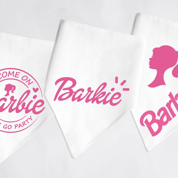 Barbie Collection Pet Bandanas / Perro / Gato / Barbie y Ken