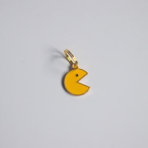 Pacman Pet Collar Charm | Tag | Dog | Cat | Keyring