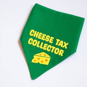 Cheese Tax Collector Pet Bandana | Dog & Cat