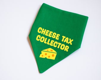 Cheese Tax Collector Pet Bandana | Dog & Cat