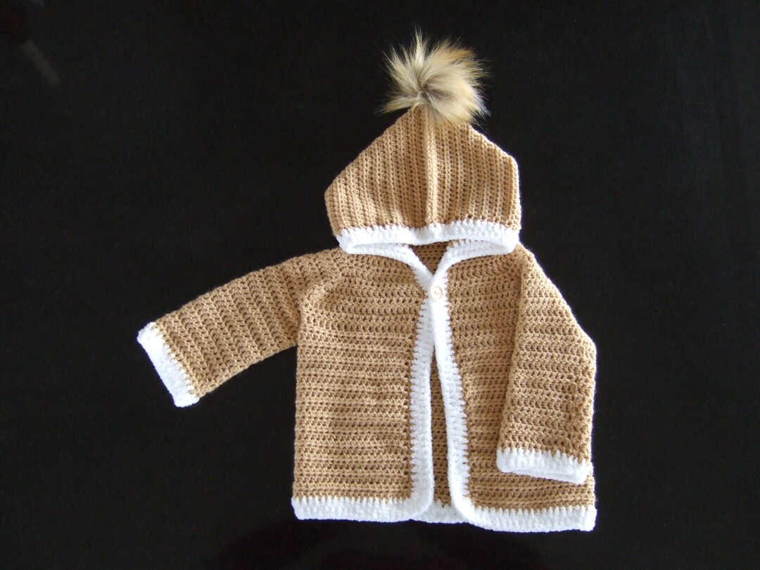 Handmade Baby Jacket With Hood Various Colours and Sizes Etsy