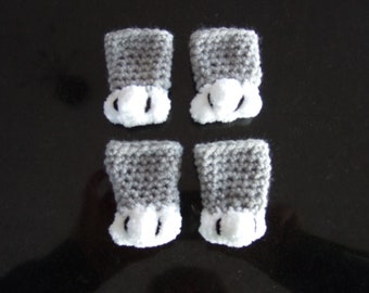 Cat paw chair socks (set of 4)