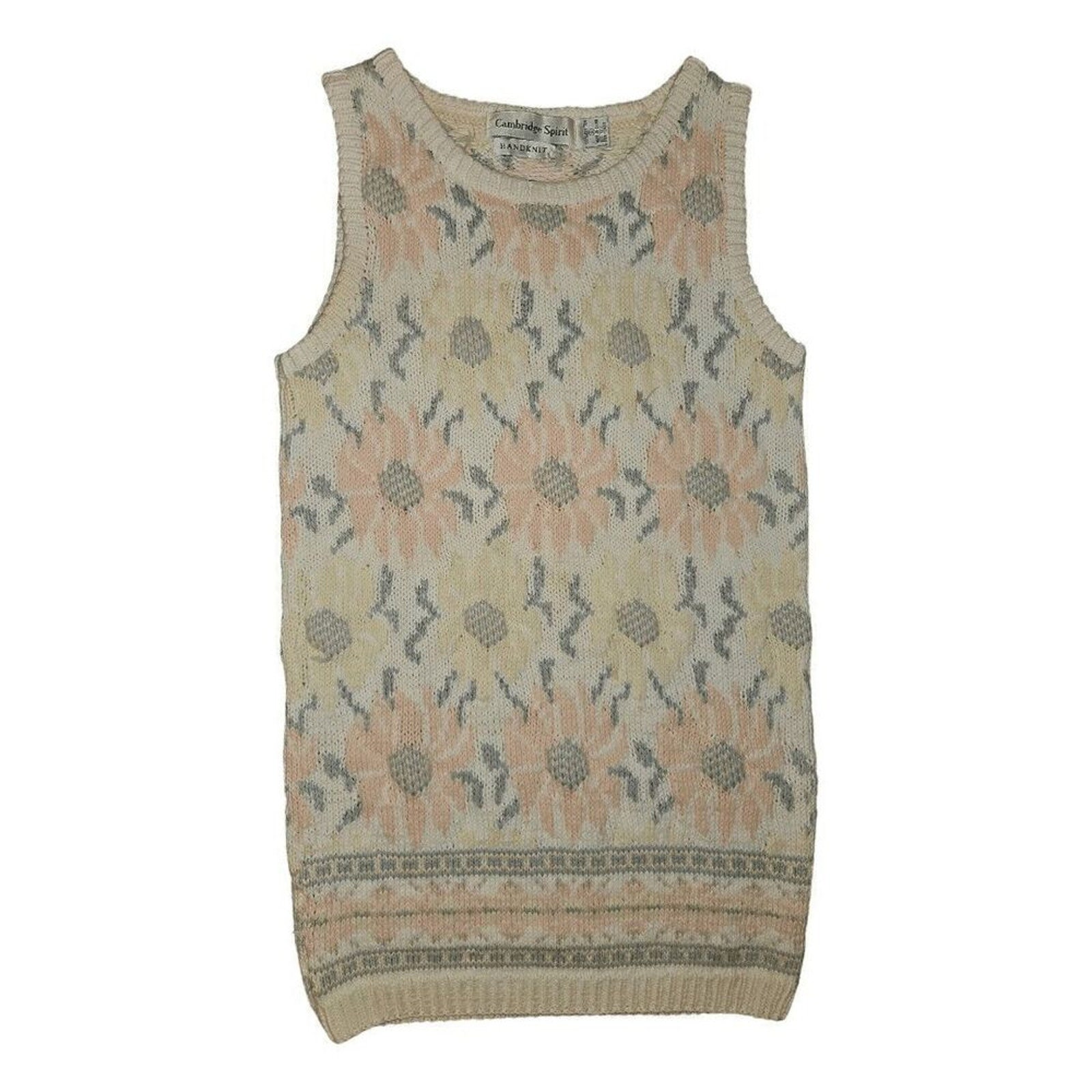 Flower Sweater Vest UNDERCOVER 90s Flower Knit Vest Sweater