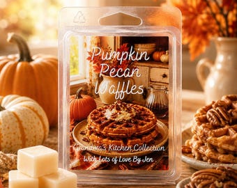 Pumpkin Pecan Waffles Wax Melts, Fall Scented Soy Wax Blend