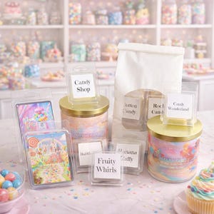 Grape popsicle and frosted candy apple wax melts.
