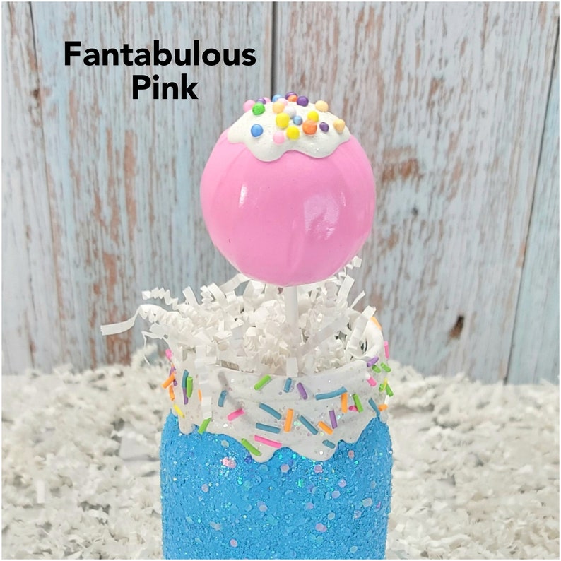 Fake Cake Pop for 80s Themed Party Décor, Candy Party, Sweet One, Baby