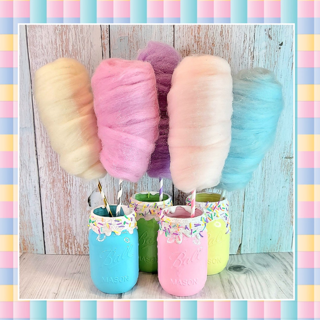Fake Cotton Candy for Candy Ice Cream Donut Sprinkle Party and Holiday