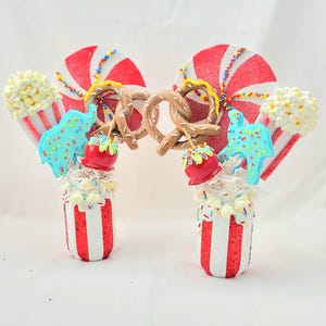 Circus Party Centerpiece: Handmade Faux Candy & Animal Cookie Jar