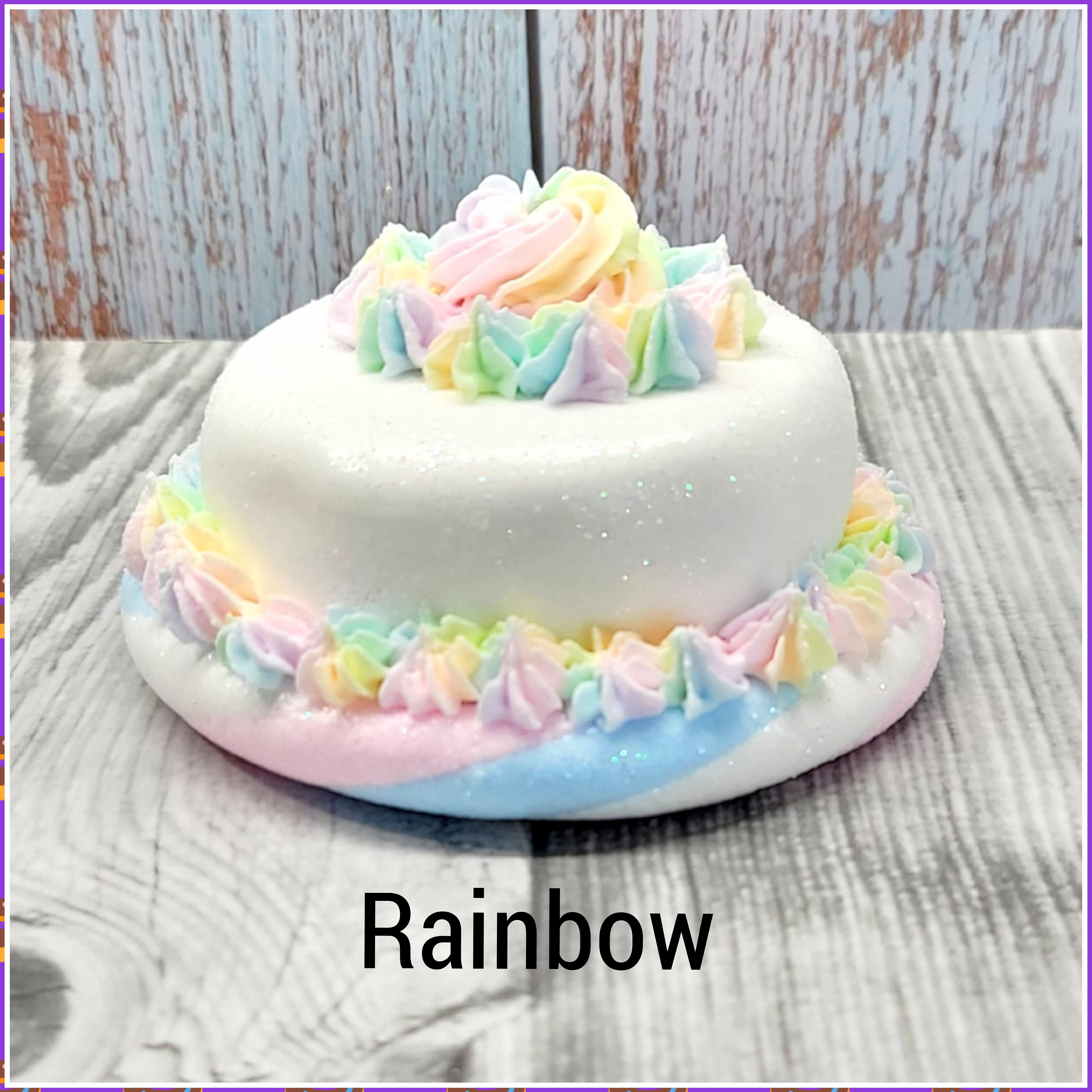Faux Cotton Candy With Charming Stand