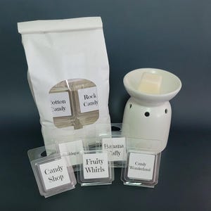 Sweet dessert wax melt cubes designed for most wax warmers.
