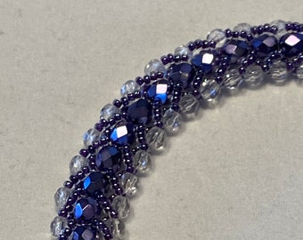 Flat Spiral Beaded Bracelet