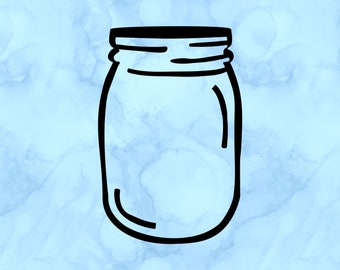 Mason jar decal