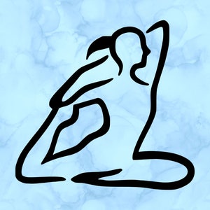Yoga pose decal