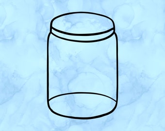Mason jar decal