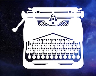 Typewriter decal