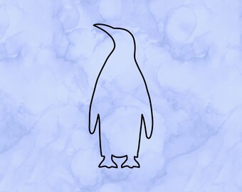 Penguin outline decal