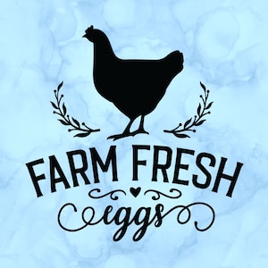 Farm fresh eggs decal