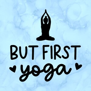 But first yoga decal