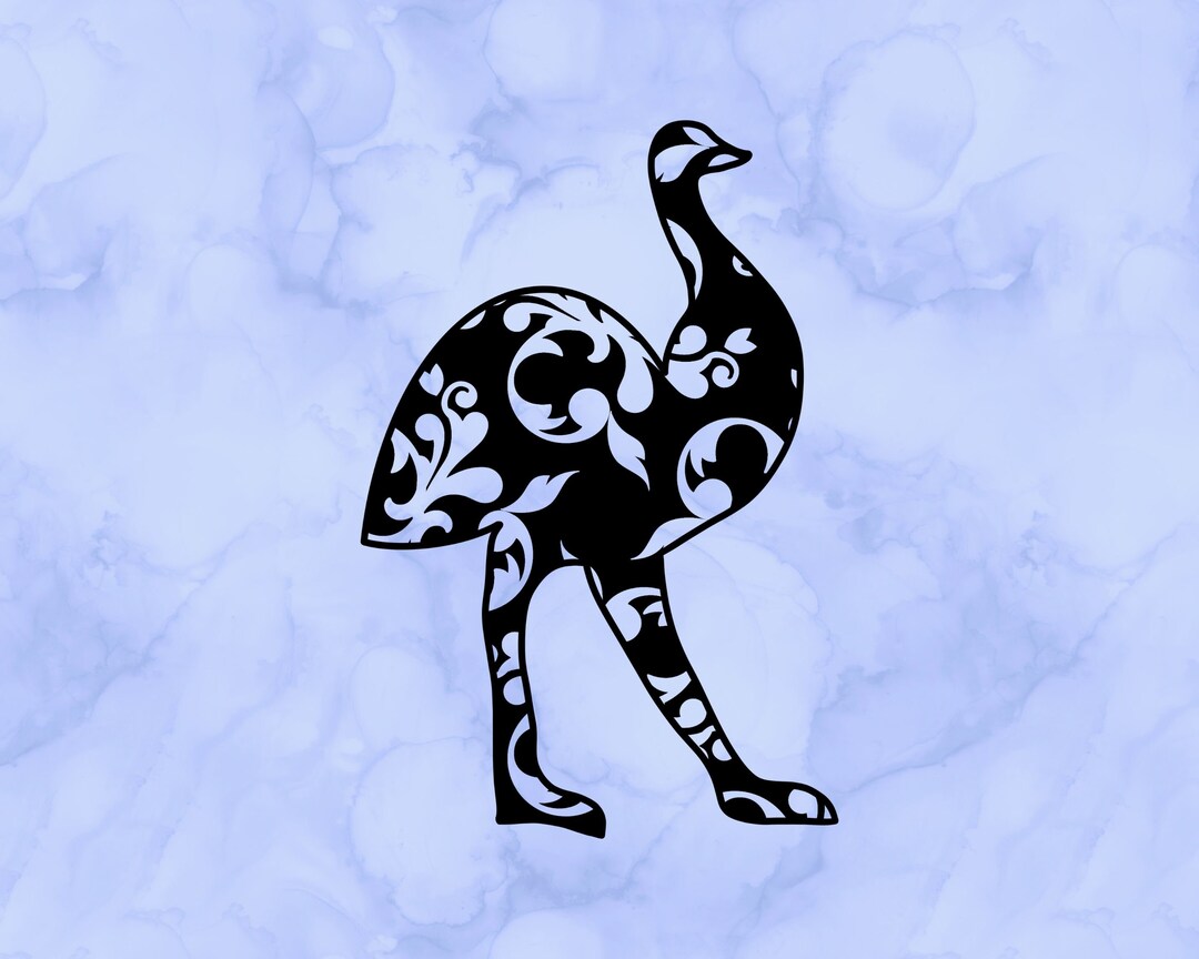 Floral Emu Decal - Etsy