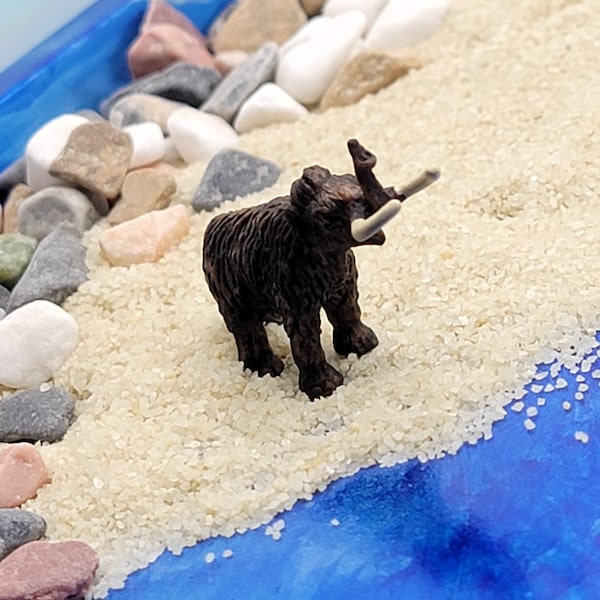 Mini woolly mammoth figurine VERY SMALL